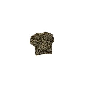 BiBi Tan and Black Oversized Leopard Print Sweater - Women’s Size Small